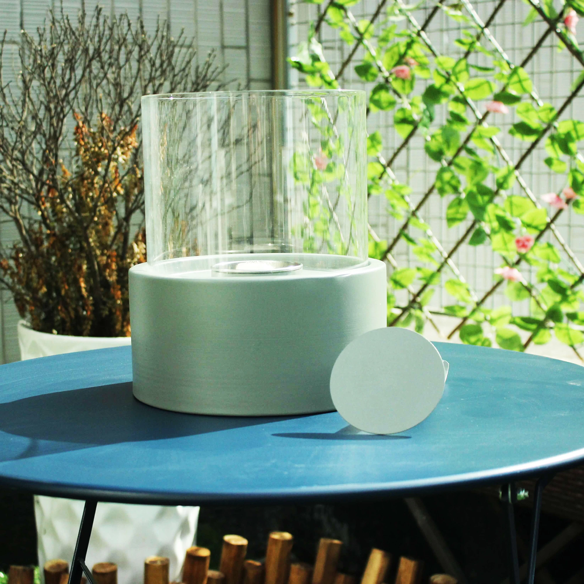 
Tabletop Fire Bowl Pot Indoor Outdoor Portable Tabletop Fireplace Clean Burning Bio Ethanol Ventless fire Pit 