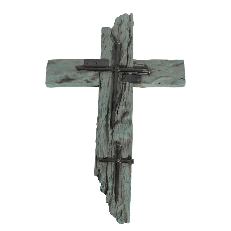 Персонализированные памятные фигурки ручной работы, перекрестные полимерные гравировочные украшения, полимерный распятильник