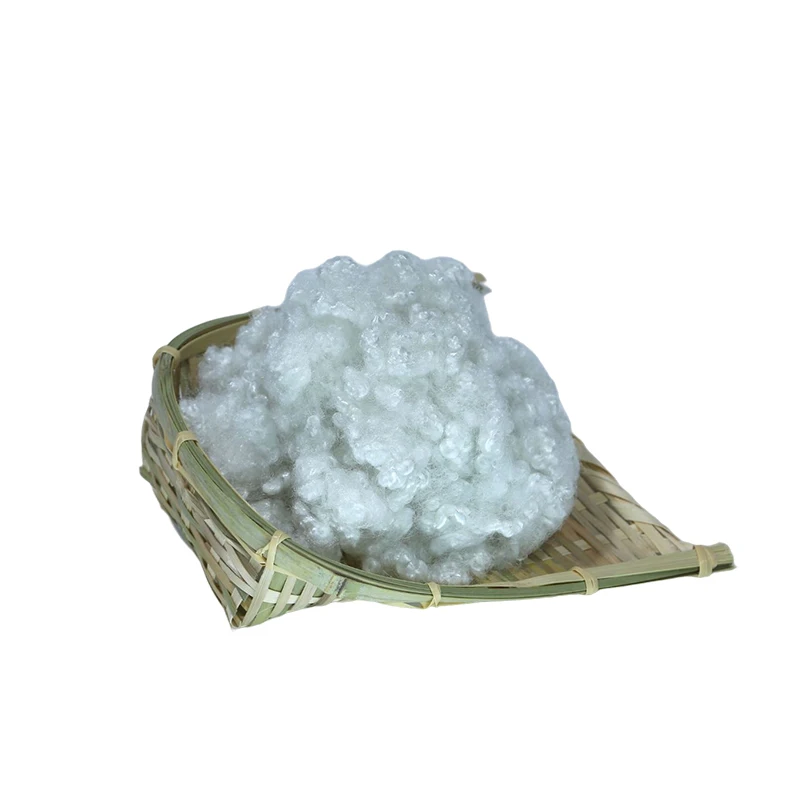Recycled HCS Staples Poly Filling Material  Polyester Fiber High Quality for cushion