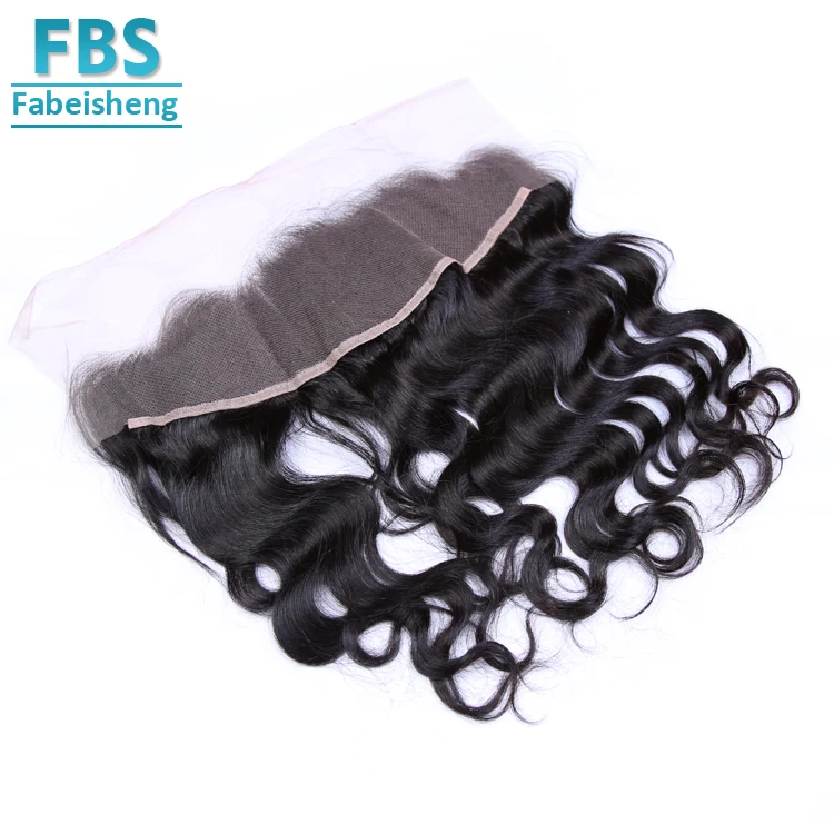 
FBS Factory Cost Price Top Quality 100% body wave remy Virgin Human Hair Bleached Knots Invisible Frontal 
