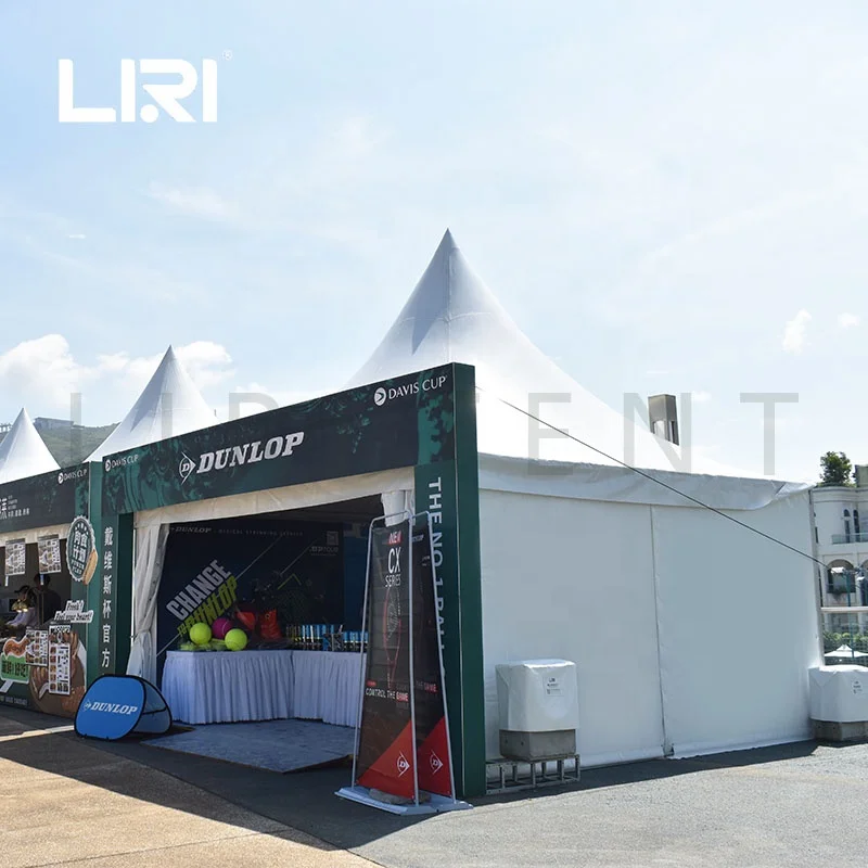 Guangzhou 5X5M Wholesale Large Aluminum Portable Pagoda Gazebo Tents for Outdoor Party Event