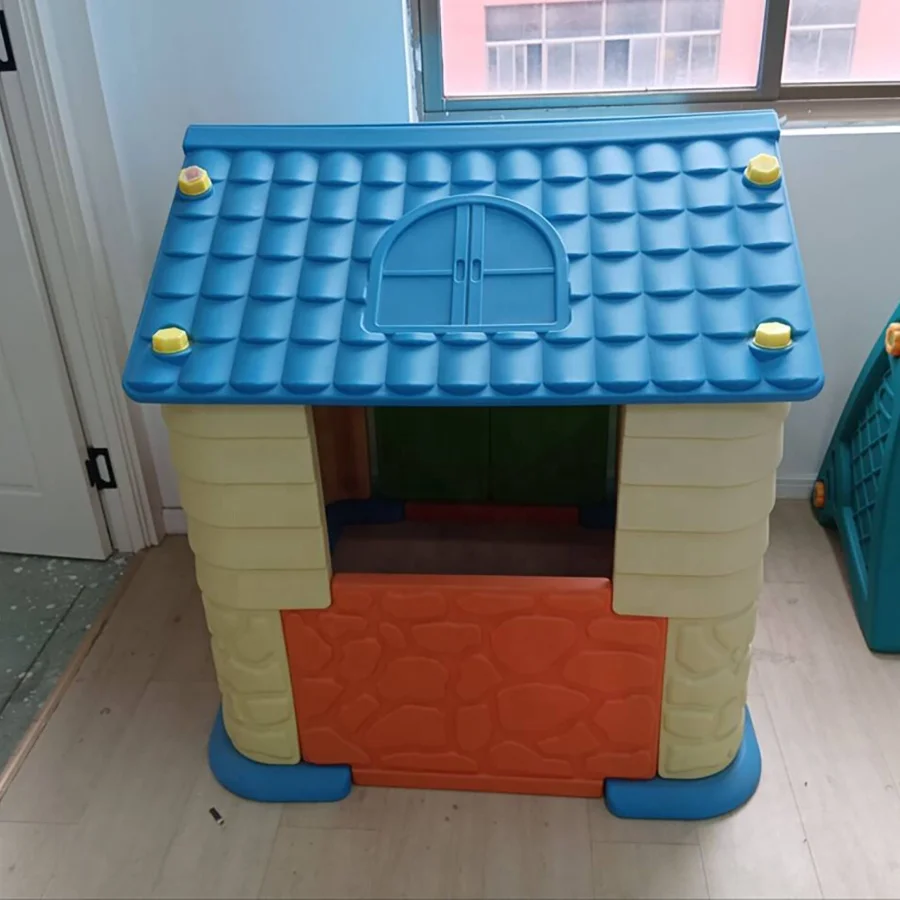custom cheap portable worm tunnel plastic toys playhouse indoor kids playground with slides