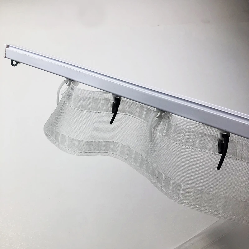 wave ripple fold curtain accessories runner Acrylic Clear Curtain Operating Wand s fold  curtain Tape