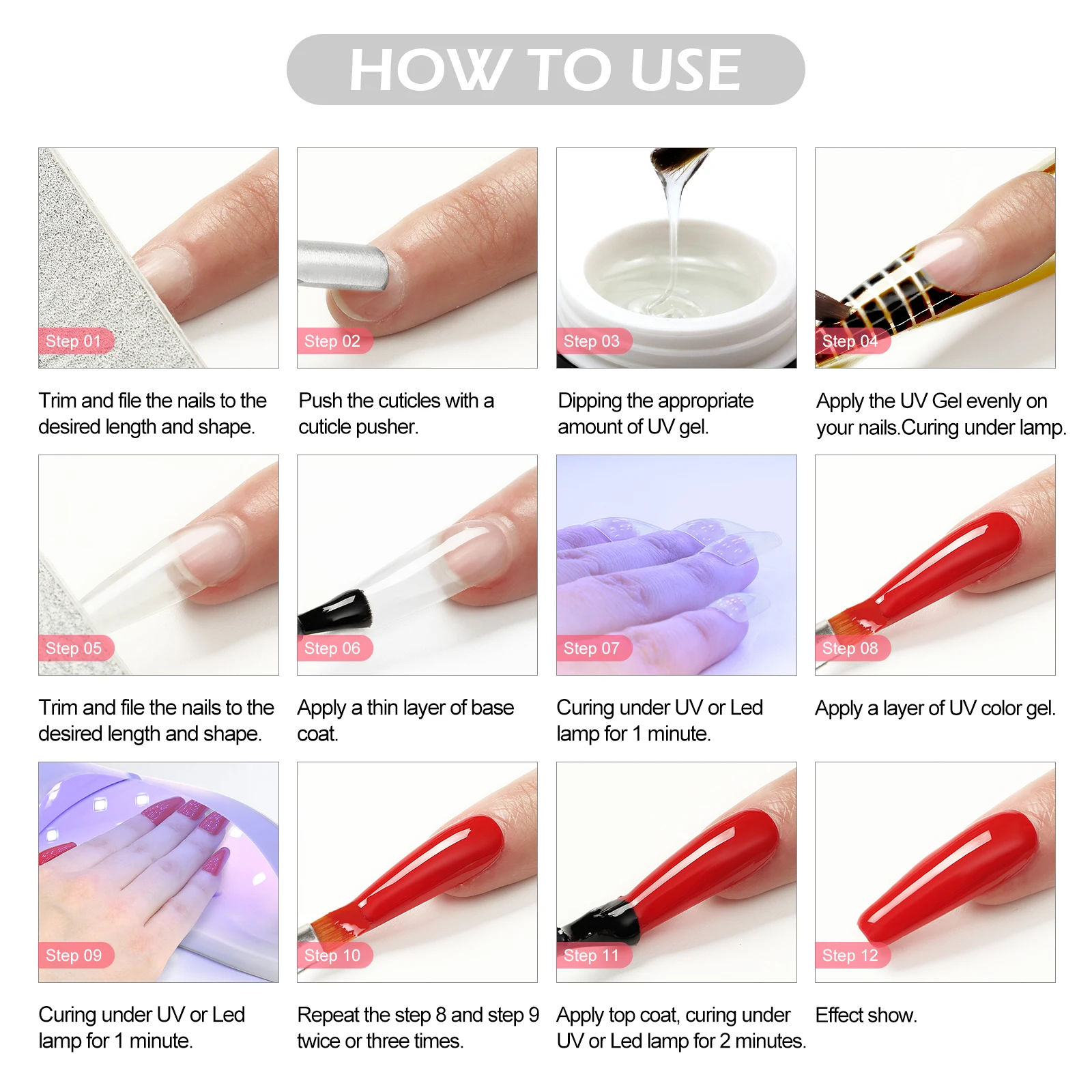 80W Nail Lamp 30pc UV Nail Gel Polish Wholesale Color Acrylic Gel COSCELIA Set Nail Drill Manufacturer for Salon