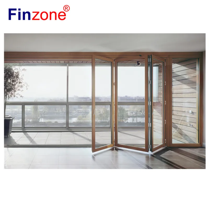 
aluminum glass door folding door bi-fold door 