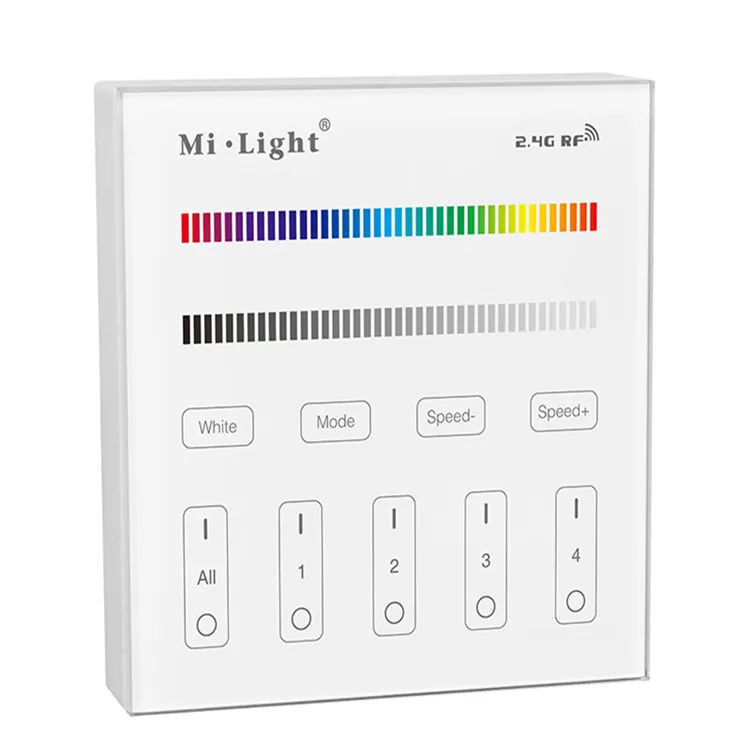 2 4 г затемнения настенный светильник T3 модель 4-Зона RGB/RGBW светодиодная Сенсорная панель Пульт дистанционного управления Wi-Fi ibox