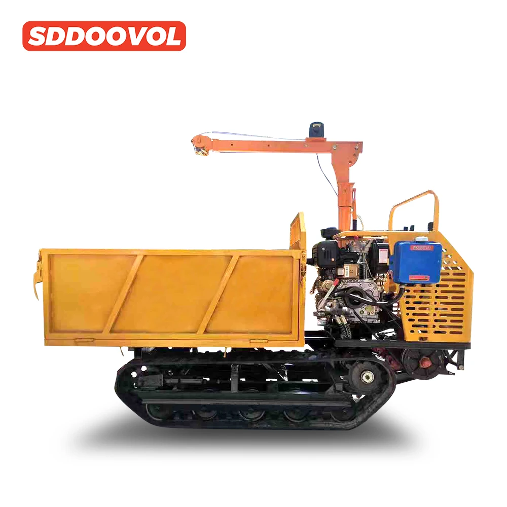 China supplier discount price 1500 kg load mini dump truck Crawler Transport Dumper Trucks with CE