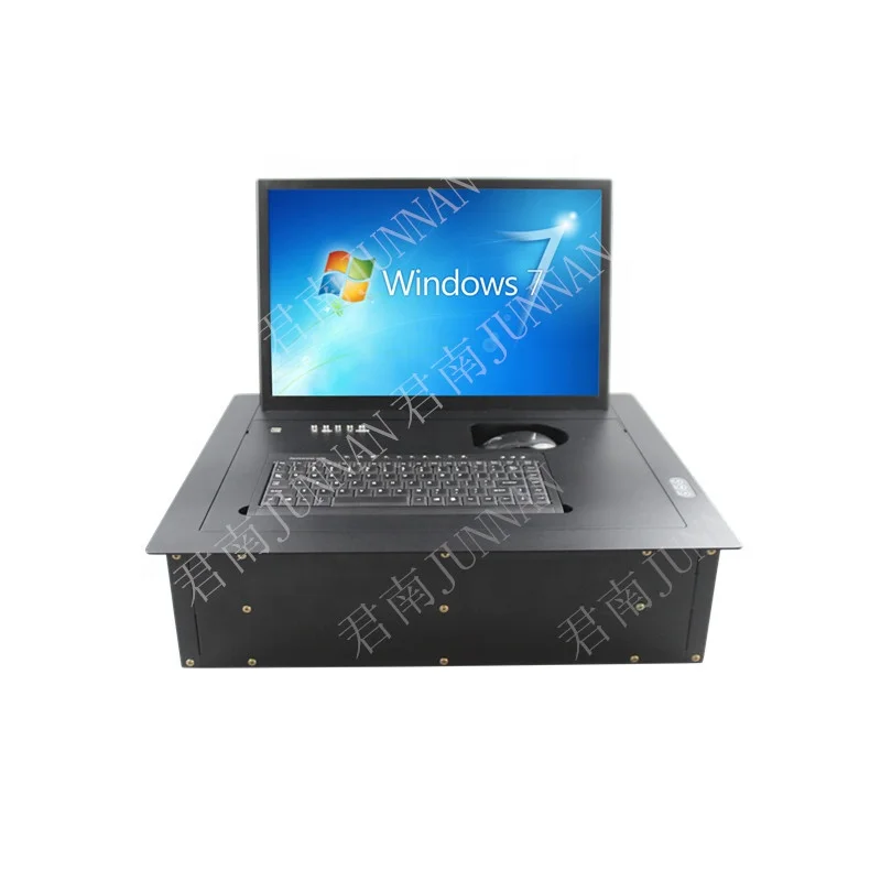 Motorized Computer Monitor Lift Audio System Paperless Video Conference System for Pop up Lcd Lift for Conference