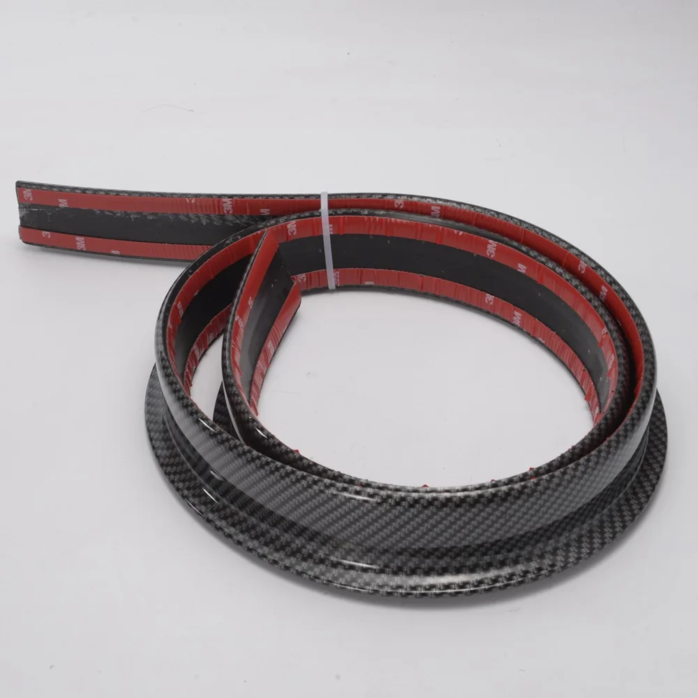 Carbon Fiber Car Body Trunk Rear Roof Lip Spoiler Black Wing Trim Mould Sticker 1.5m ADJT1188TW ADJT2299