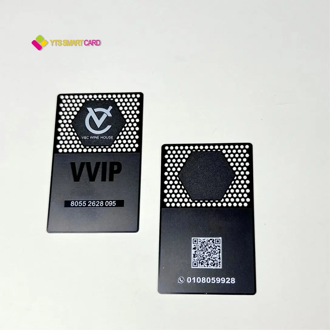 Wholesales YTS 2022 Hot Custom Metal business card Metal Business Vip Visa Gold Foil Gift Card
