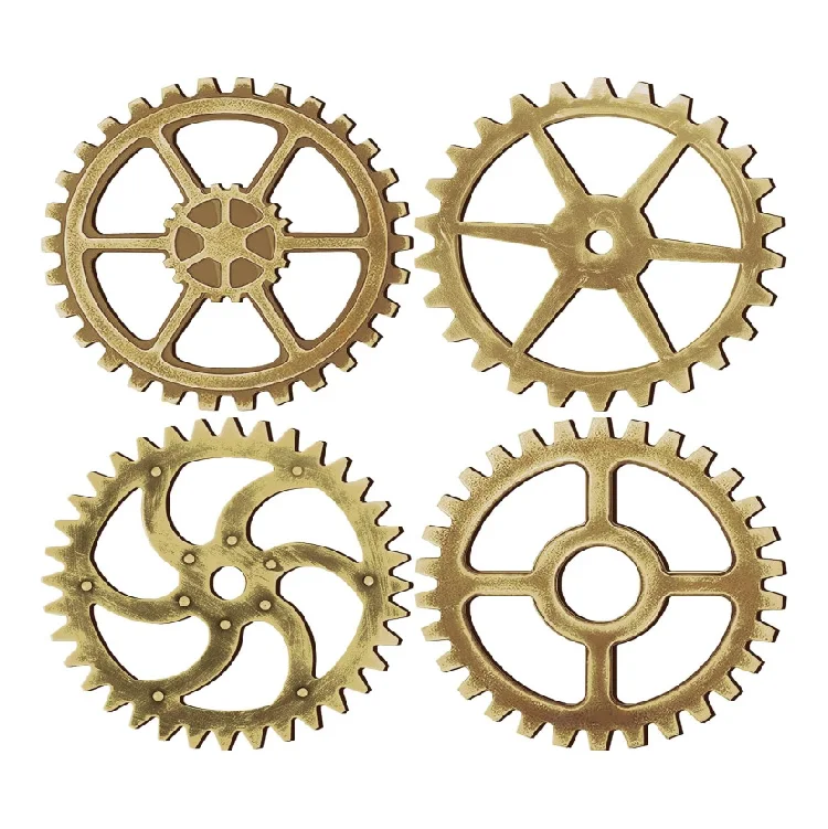 Gear Wheel Wall Decoration Vintage Wooden Gear Combination Farmhouse Hanging Wall Decor