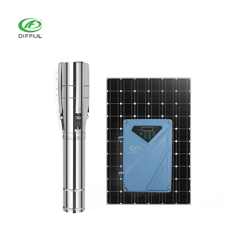 4/6inch S/S stainless steel big flow  acdc brushless solar borehole water pump