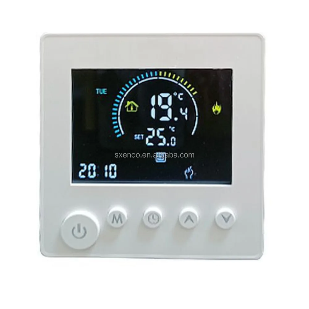 WIFI Programming Heating Thermostats LCD Touch Screen Electric Floor Heating Temperature Controller Regulator Thermostat