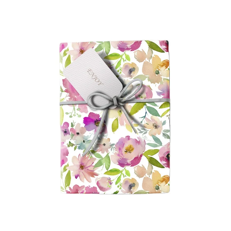 Durable Waterproof Custom Art Paper Baby Cute Flower Gift Wrap Paper