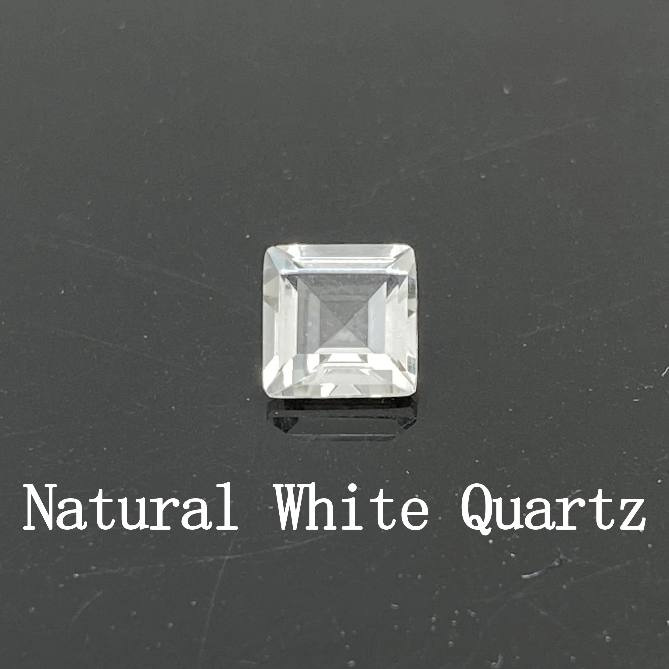Square 2.0mm ~ 10.0mm High Quality Faceted Crystal Quartz Gemstones Natural Clear Quartz For Jewelry Making Natural White Quartz