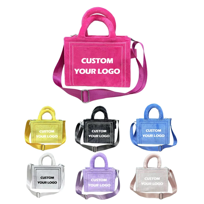 2022 Purses And Handbags Designer Handbags Famous Brands Luxury Fashion Custom Embroidered Fur Small Terry Cloth Tote Bag