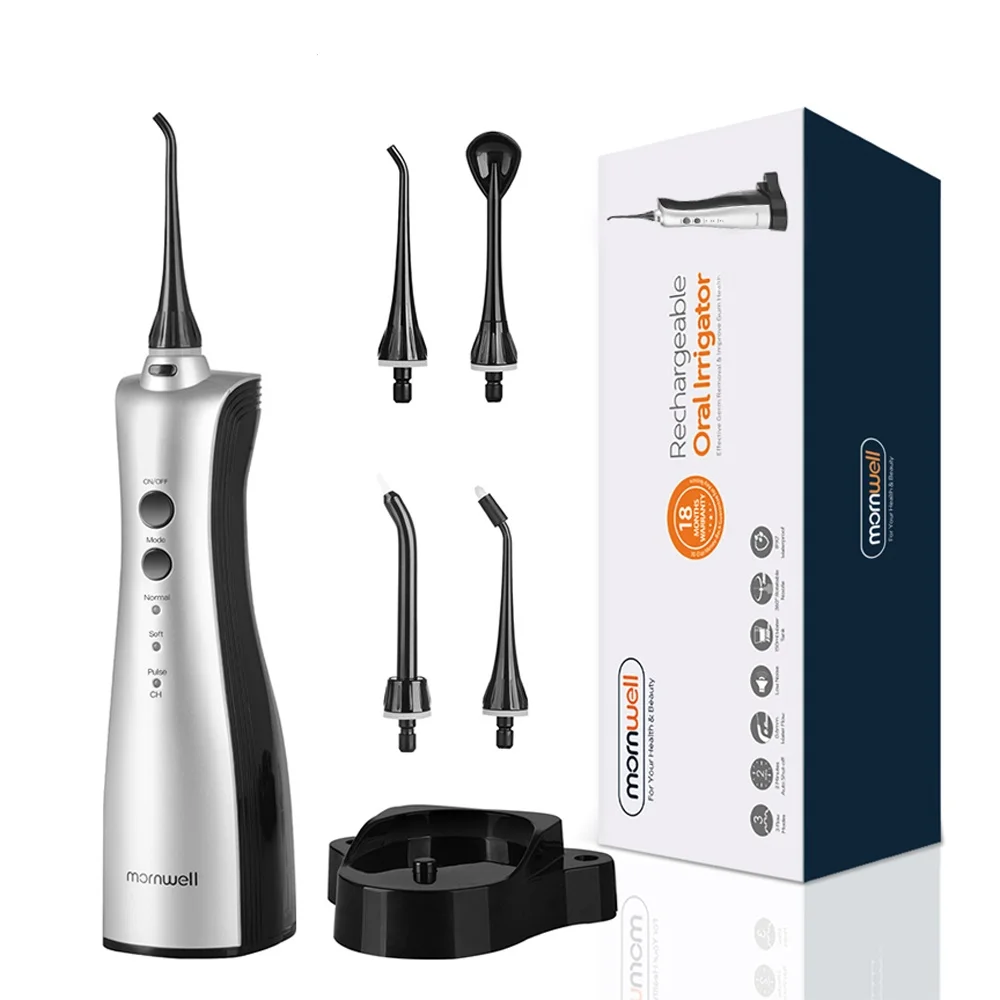Rechargeable Ipx7 Waterproof Water Irrigator Upgraded Cordless Dental Teeth Irrigator Portable Water Flosser