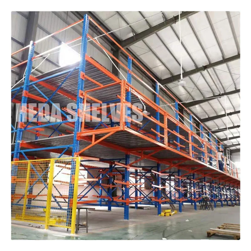 Space-Saving Cantilever Mezzanine Racking System for Warehouse Efficiency Heavy Duty Cantilever Mezzanine Racking