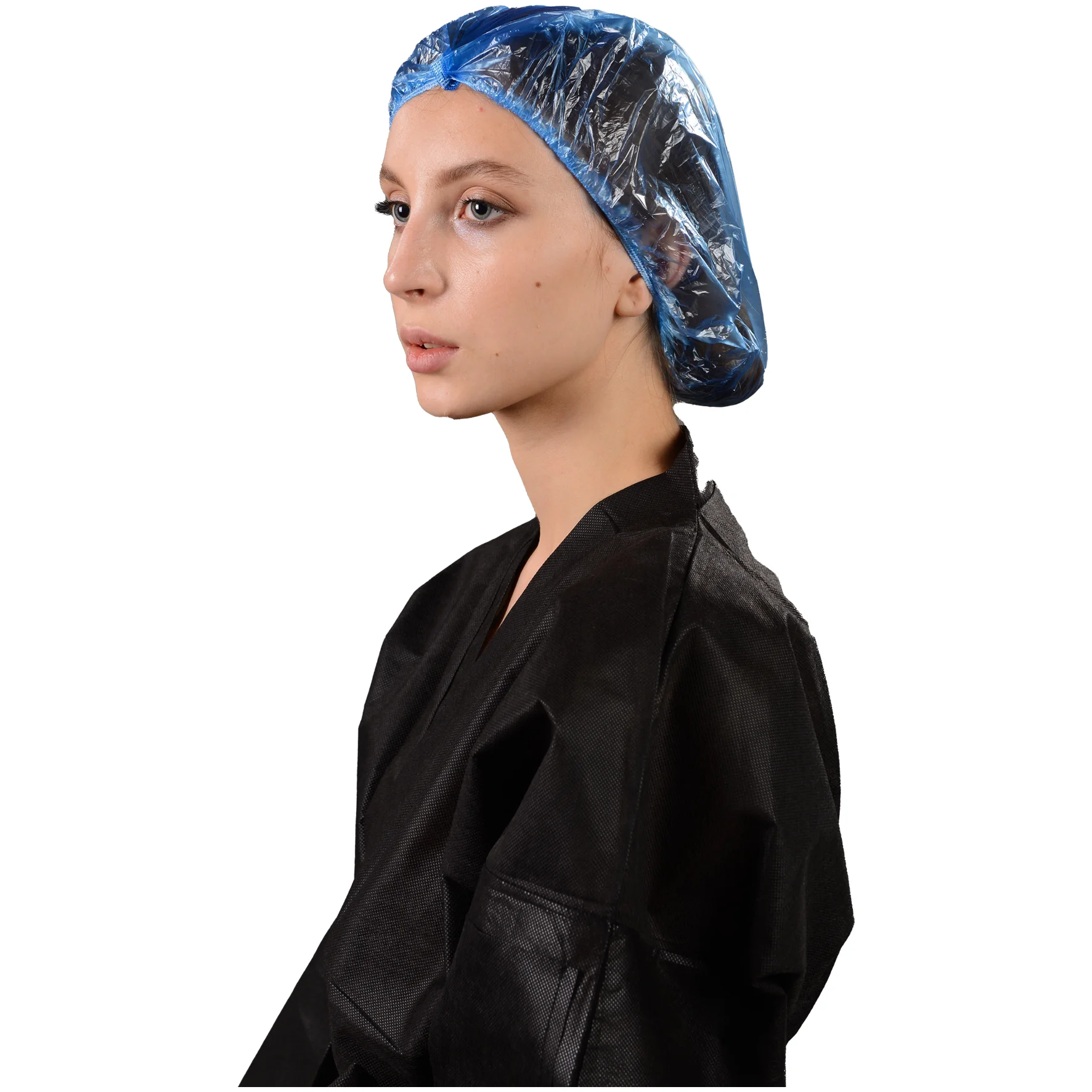 Waterproof Shower Cap Point Bath Hair Cover Elastic Bath Hat Bathing Cap For Women Bathroom Reusable Shower Hat