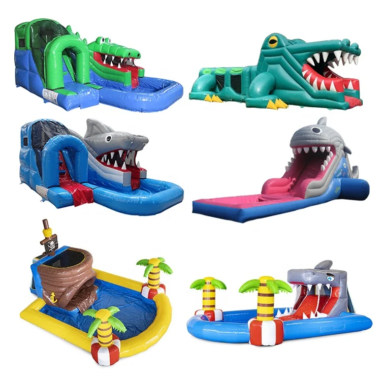 Party Air Jump Jumper Inflatable Water Slide Combo Adult Grade Bouncer Bouncy Castle Bounce House With Blower Rentals