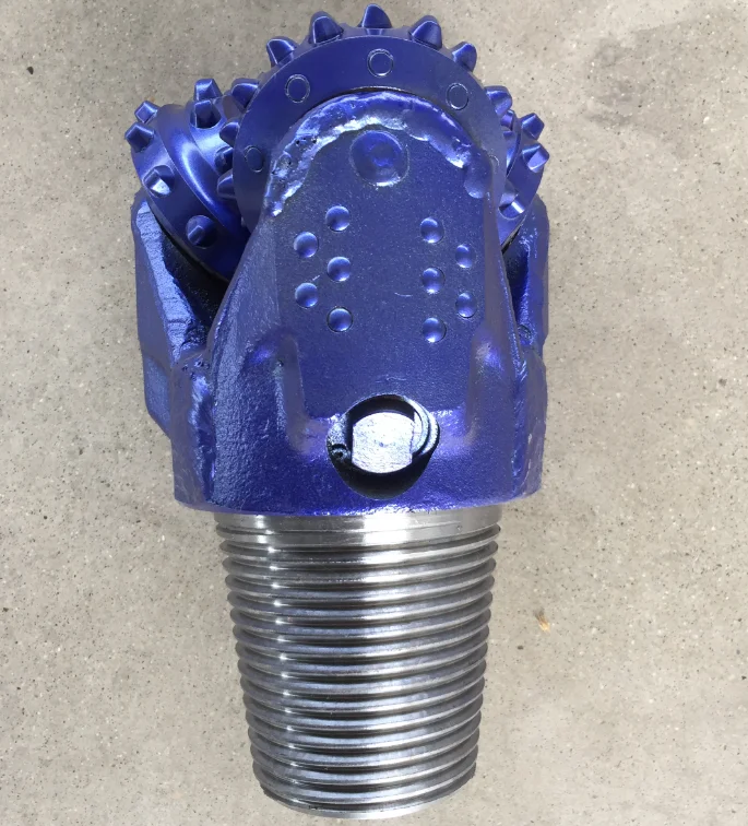 IADC 537 4 7/8 5 1/2inch rock drilling drum guide drill bit TCI inserted three cone water well drill bit new type