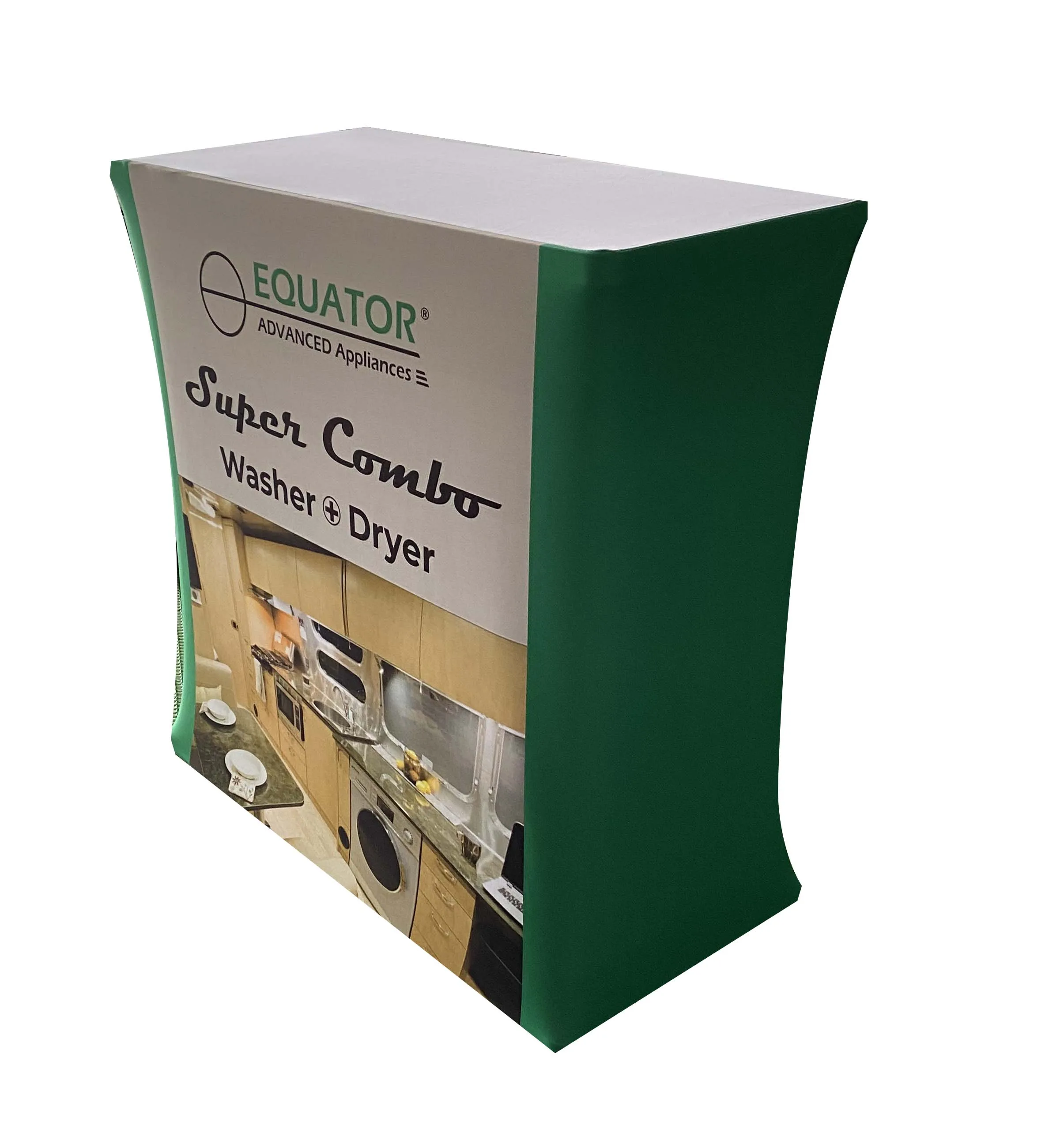 Trade show acrylic pop up display case dressing table counter