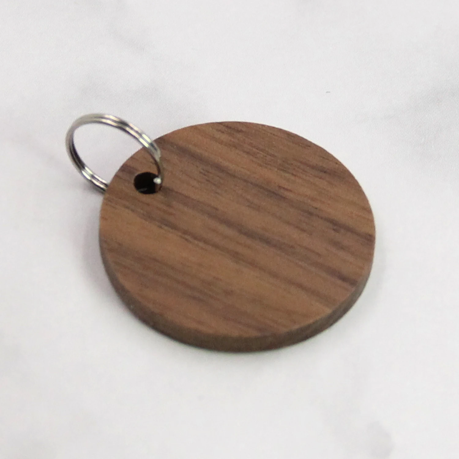 Small custom size color round wood tag wood printed tags pet collar wooden name tags