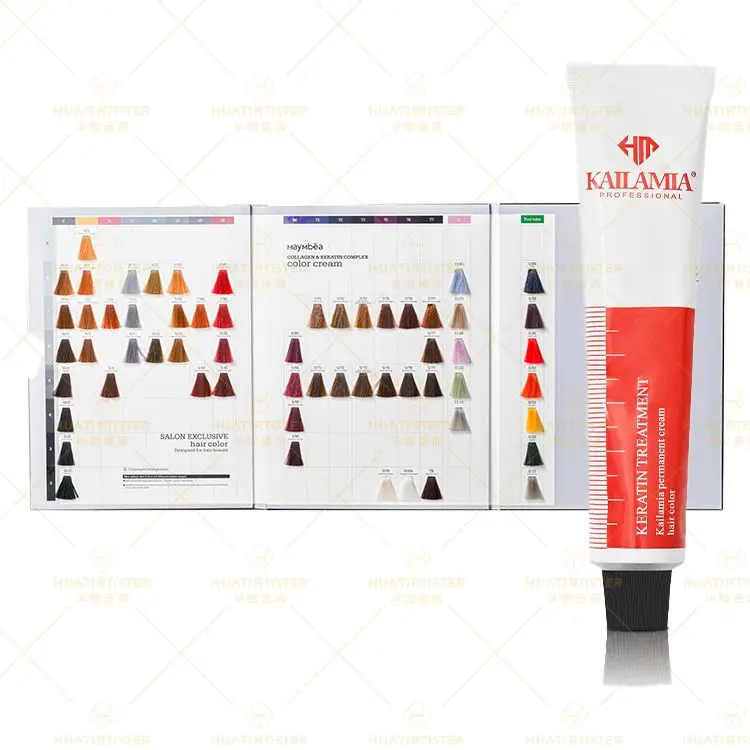 kailamia Low ammonia Factory hair dye color Hair Color Cream for Salon treatment hair keratin shampoo and conditioner