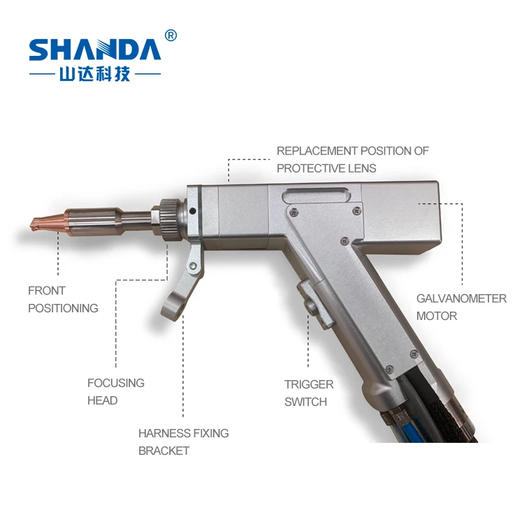35KG Portable Mini Handheld Air Cooled Fiber Laser Welding Machine 1000W 1500W For Metal Welding