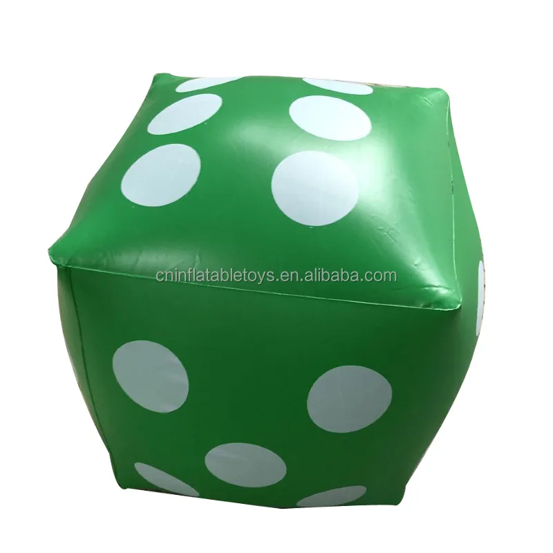 New Hot Sales customized PVC inflatable dice game Big dice Bar KTV point toys for Arcade advertising toys