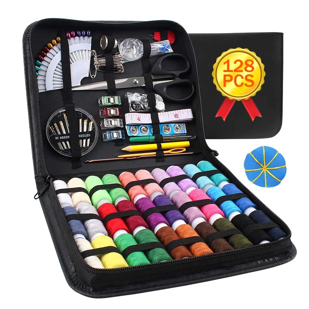 
DIY Sewing KIT Beginners Home Portable Sewing Kit with Scissors, Thimble, Thread, Needles, Sewing Supplie set 