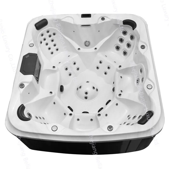 7 person cheap price European style modern massage best acrylic spa jet whirlpool hot tub with air bubbles