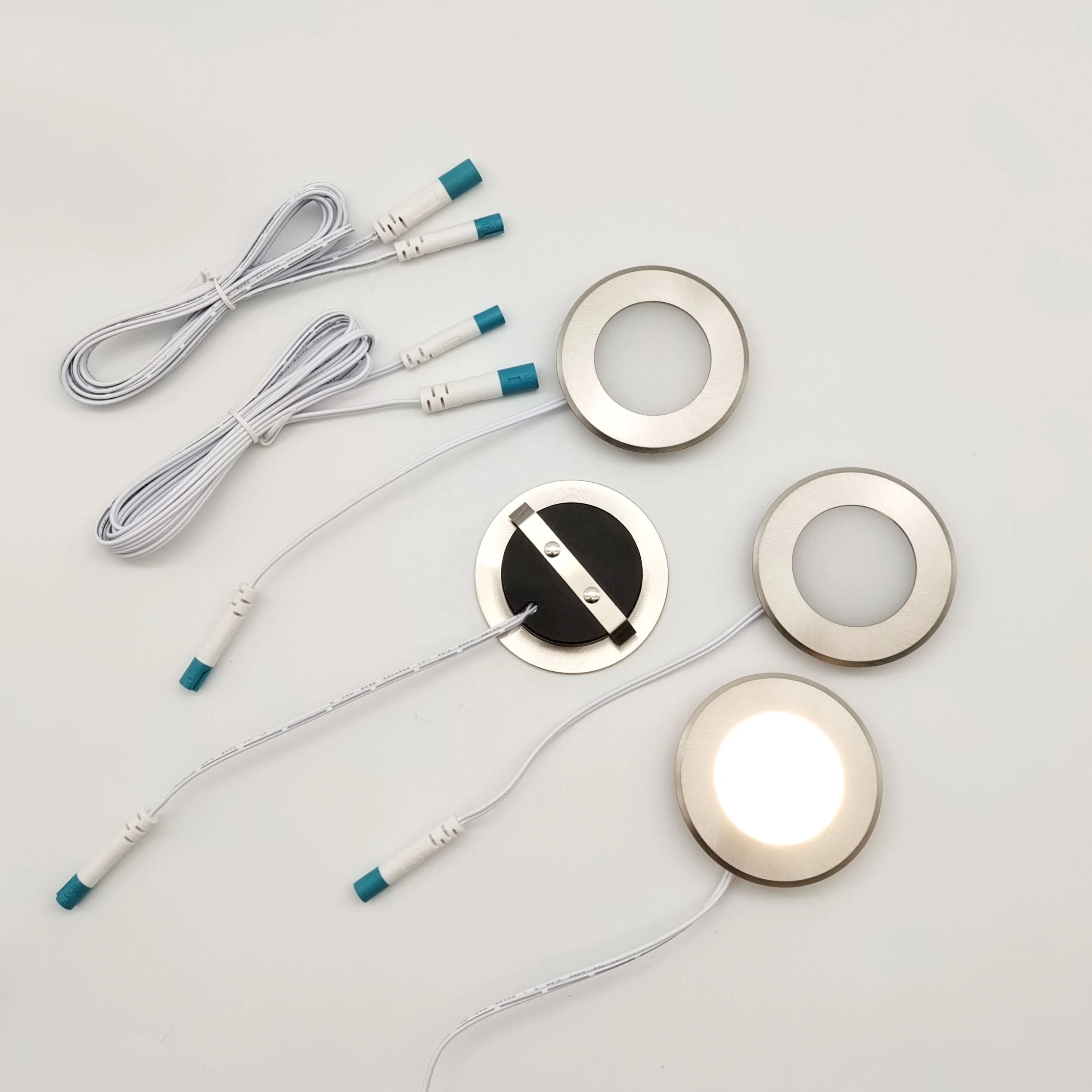 12 Volt Ceiling Lights Stainless Steel Ip65 Waterproof Round Marine Led Rgb Puck Lights For BoatYacht