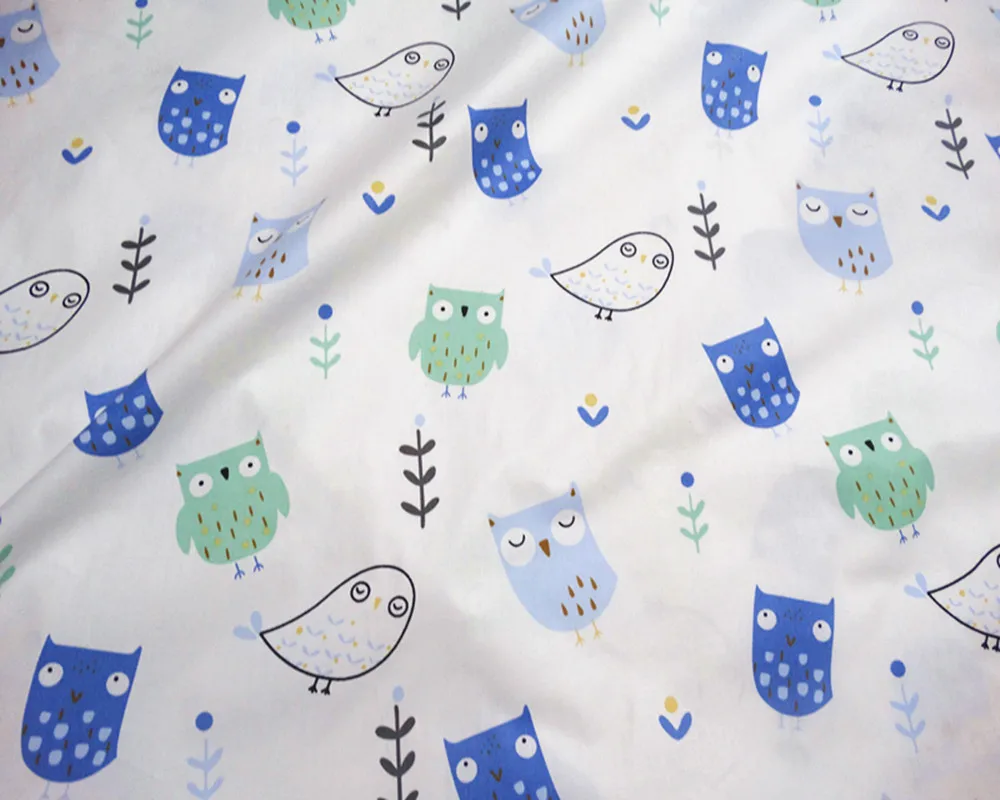 100% poplin cotton fabric cartoon digital printing  diy patchwork fabric