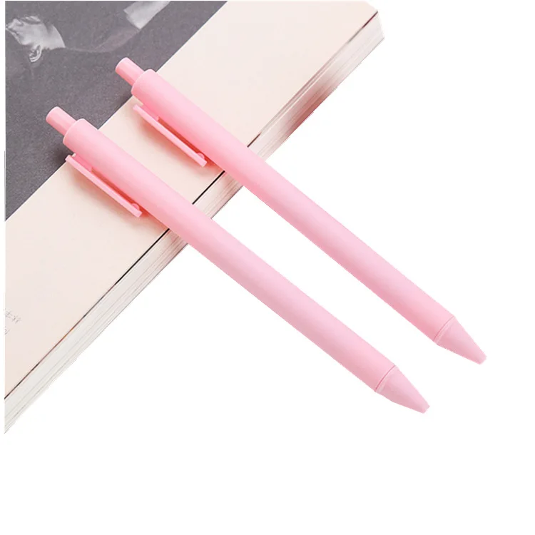 Good Quality Custom Logo Soft plastic Barrel Jelly Candy Colour Retractable Gel Pen