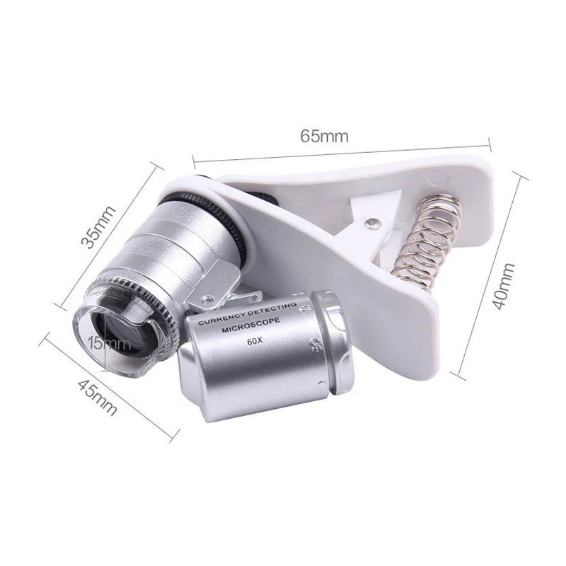 Supuer mini pocket 60X microscope with LED UV light