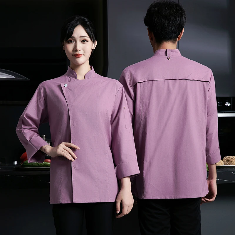 Uniformes De Philippines Chef Restaurant and Bar Uniforms Cuisine Chef Clothes Extra Big Kitchen Chef Uniform Coat New 2024