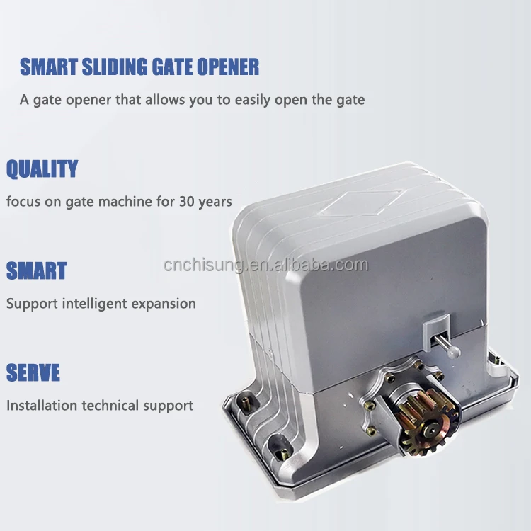 New Ac Motor 220V/110V Remote Sliding Gate Opener Sliding Gate Operators For 1800 Kg Outdoor Garden Sliding Gate Motor