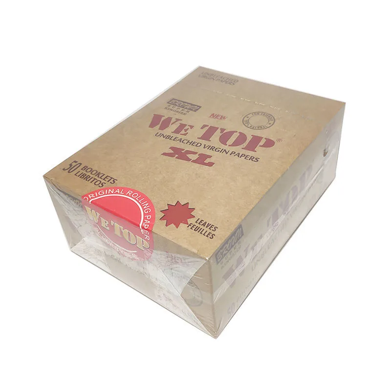 Бумага для курения WETOP, коричневая бумага большого размера XL
