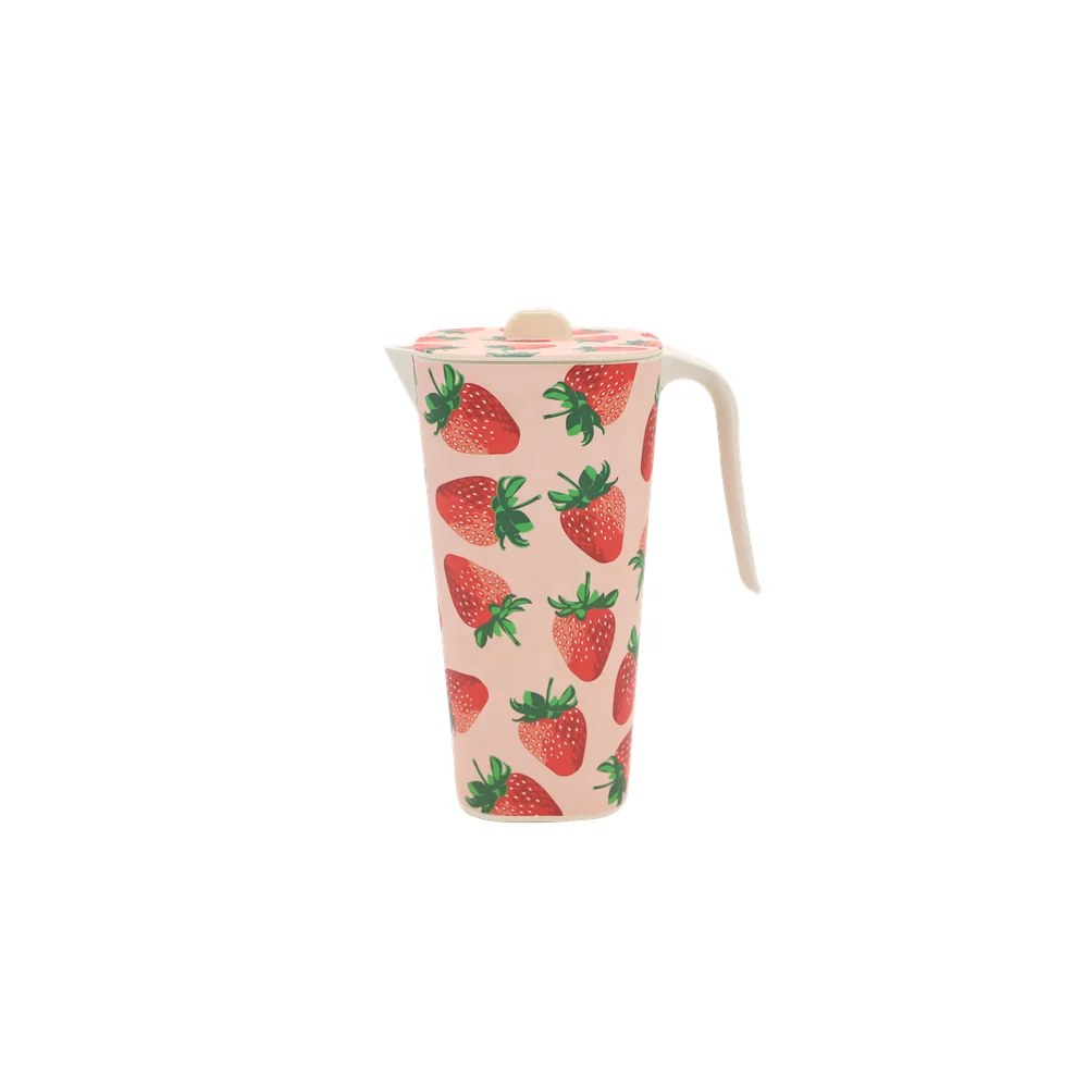 
factory directly sales Bamboo Fiber BPA Free Primitives Theme Pitcher With handle Melamine and Bamboo Fiber 