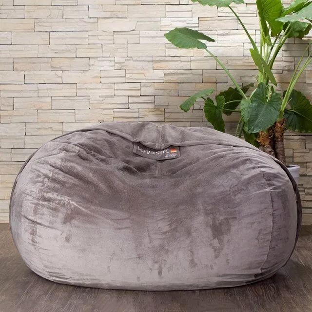 Customized Soft Coffee Bean Bag Sofa Bed Living Room Furniture Velvet Leisure Bean Bag Chair
