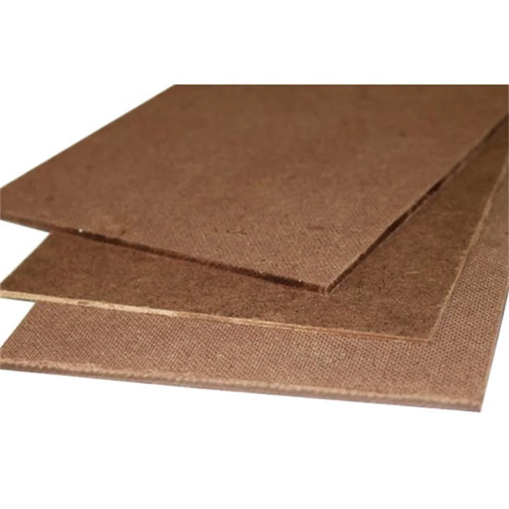 Raw 1220*2440mm Hardboard Plain 1.8mm  2mm 2.5mm 3mm 4mm single Embossed Fiberboard