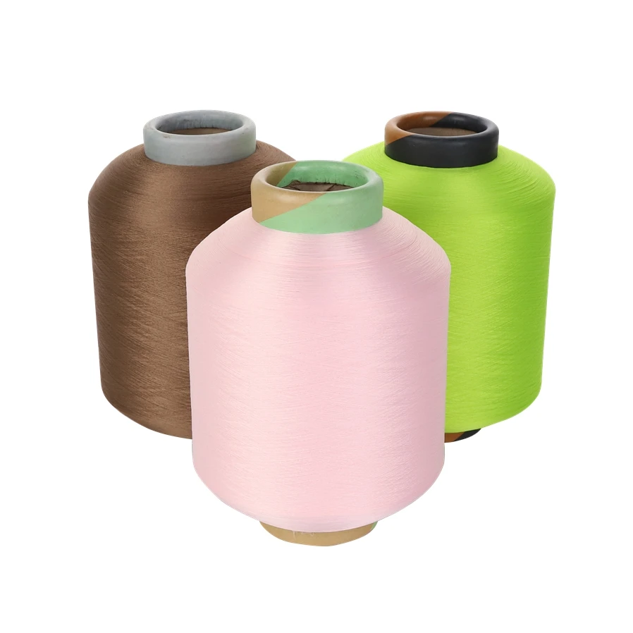 Recycled nylon dty yarn 70D/24F air covered spandex 40D for knitting