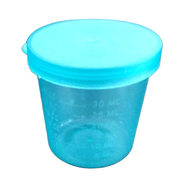 sterile type bulk or individual package leak proof 30ml sterile plastic specimen cup PP sputum container