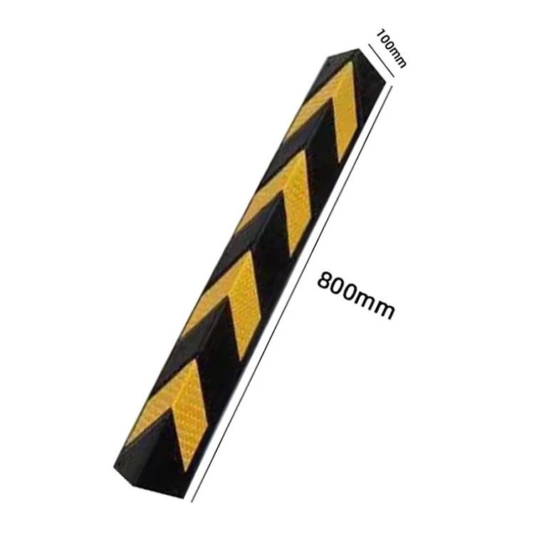 Factory Good Quality Reflective Rubber Wall Corner Protector Anti-collision Guard
