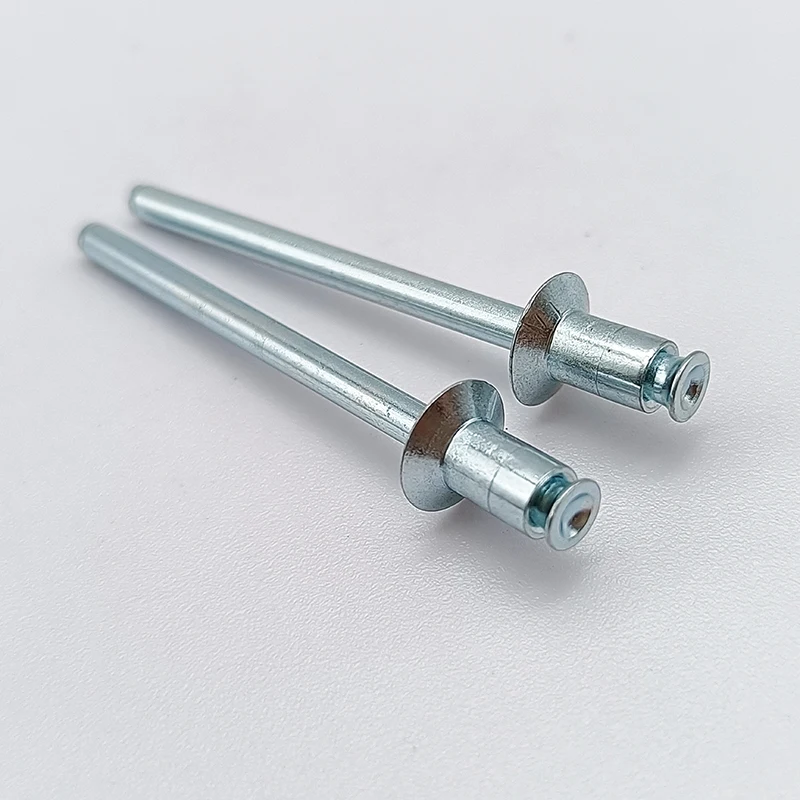 wholesale 4.0 * 7.0 mm carbon steel pull thru blind rivet countersunk pt rivet galvanized