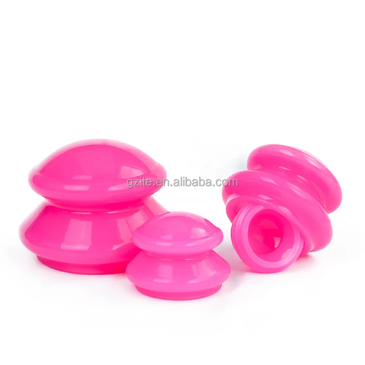 AITE Reuse Double layer anti cellulite vacuum tools Medical grade silicone body and face cupping massage cups set