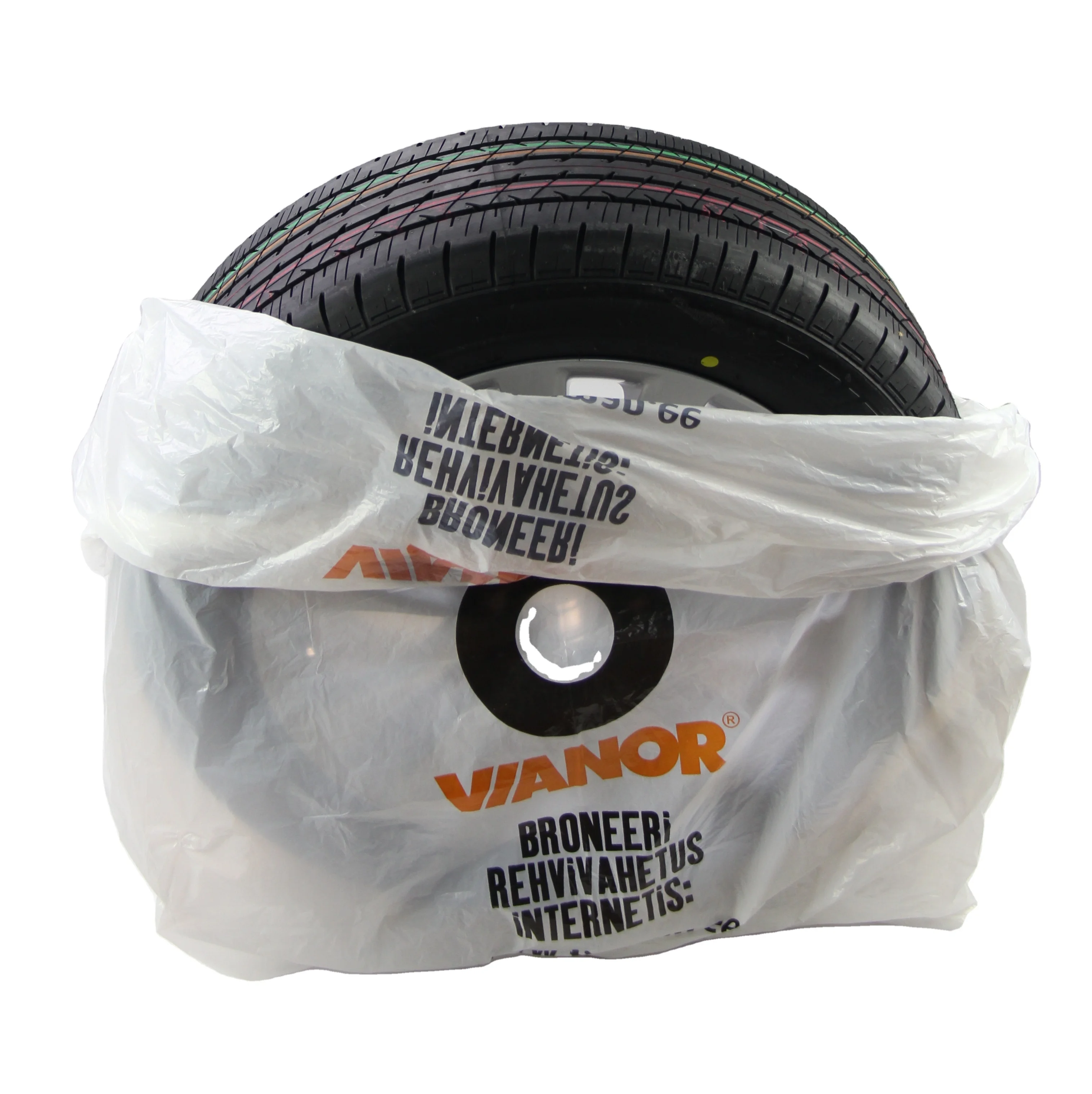 Cheap Reusable tire covers Waterproof Dustproof PE tire bags plastic Protection car tire bag Custom Colors Printed