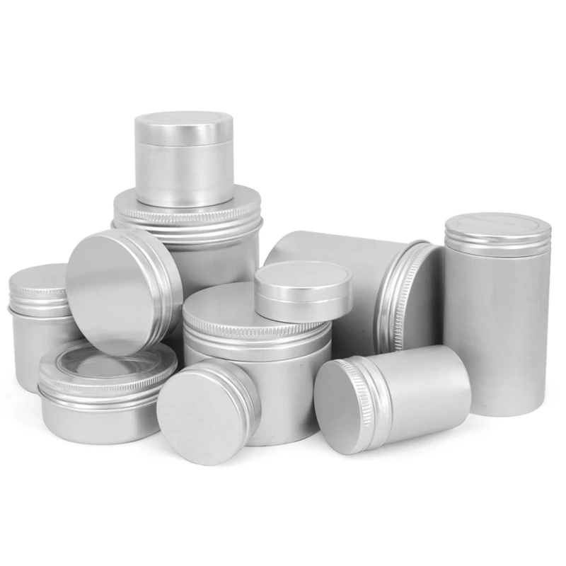 colorful printing metal tins round custom aluminum cans Mini tin box with window