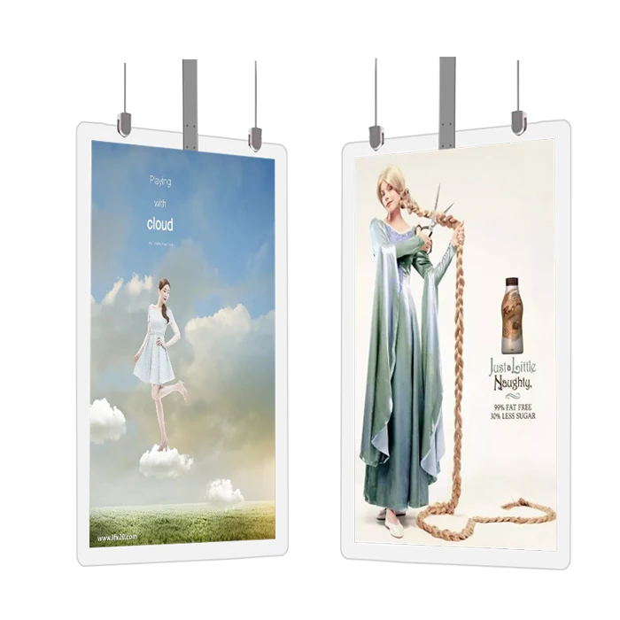 43 49 55 дюймов OED двухсторонний прозрачный стеклянный ЖК-монитор android wifi digital signage дисплей
